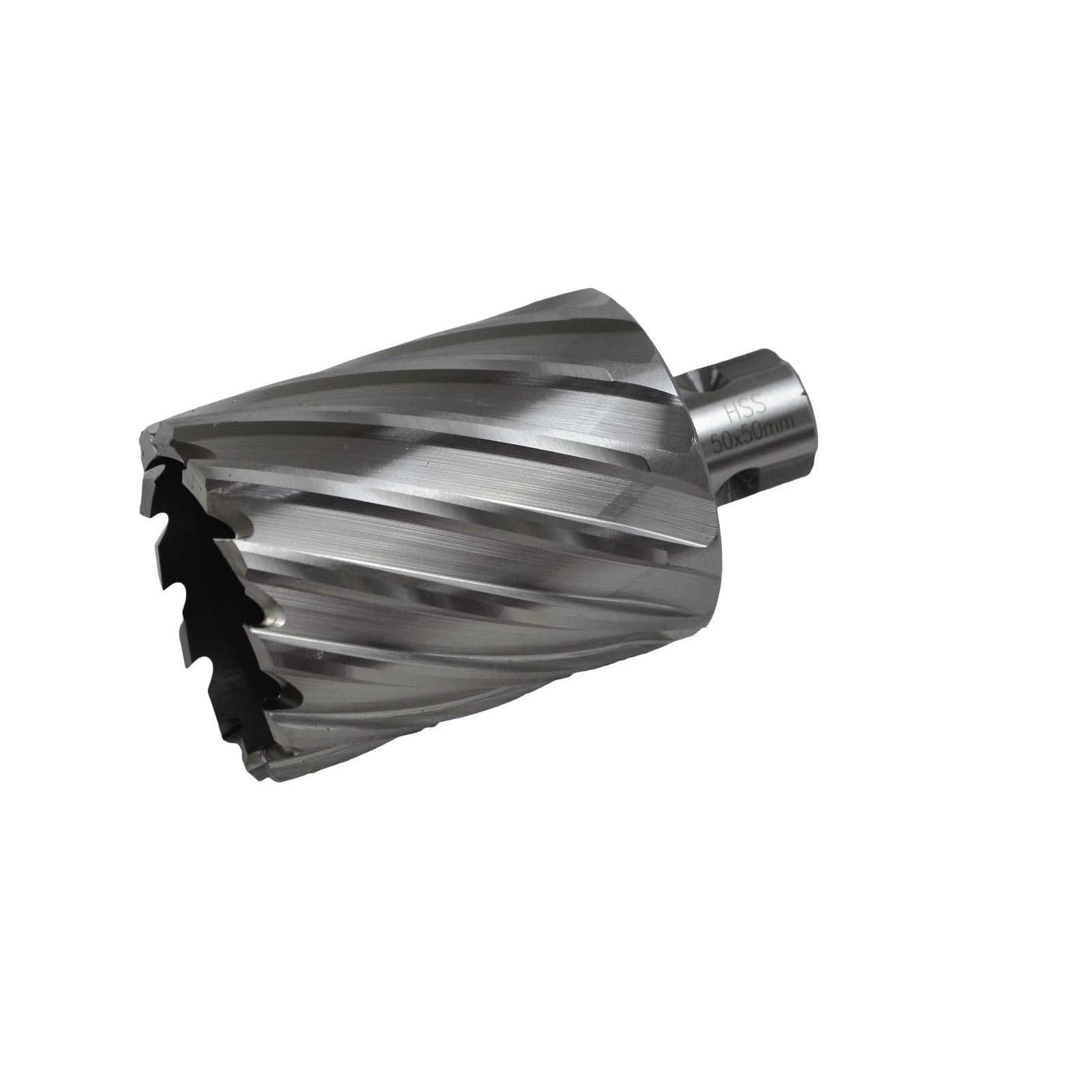 Twin Eagle Imports Annular Cutter 50 x 50mm D.O.C HSS Weldon Shank Annular Cutter