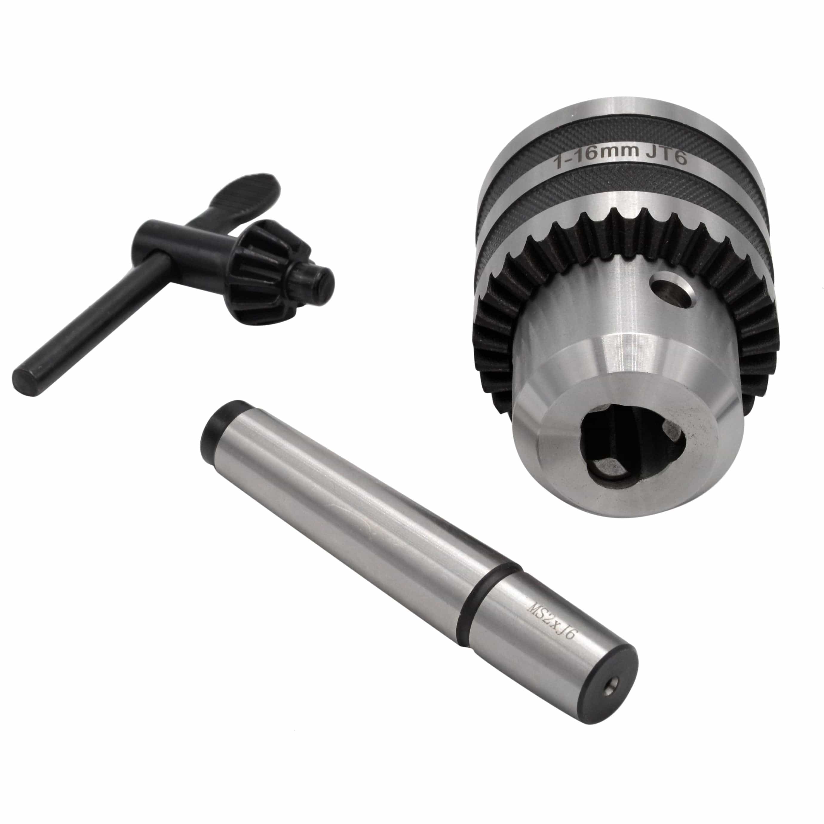 Twin Eagle Imports Chuck 1-16mm Key Drill Chuck includes JT6 MT2 M10 Drawbar Arbor