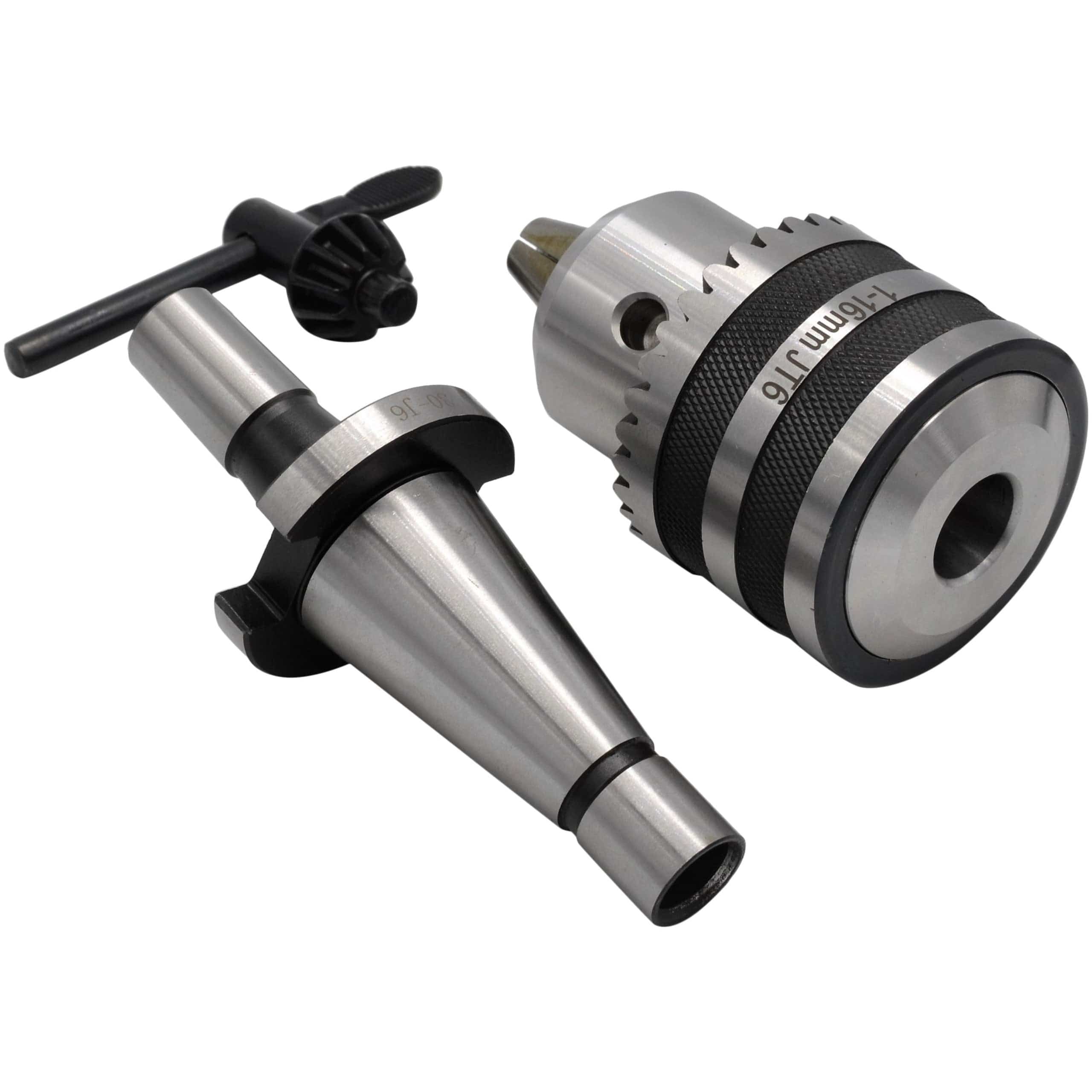 Twin Eagle Imports Chuck 1-16mm Key Drill Chuck includes JT6 NT30 Drawbar Arbor