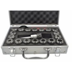 Twin Eagle Imports Collet Kit 18 pc collets 3-20mm ER32 MT2 Precision Milling Collet Set