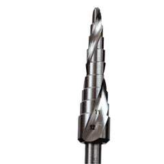 Twin Eagle Imports Drill Bits 3 Piece Spiral Flute Step Drill Set