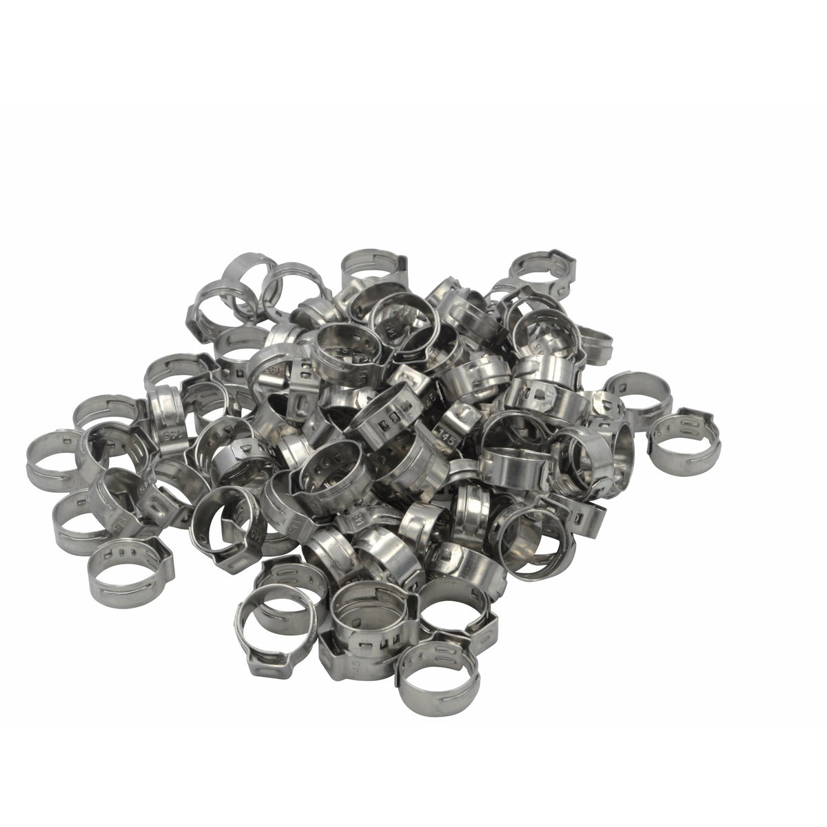 Twin Eagle Imports Grab Kits 100 Piece 304 Stainless Steel 12-14.5mm Ear Hose Clamp