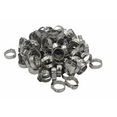 Twin Eagle Imports Grab Kits 100 Piece 304 Stainless Steel 14.5-17mm Ear Hose Clamp