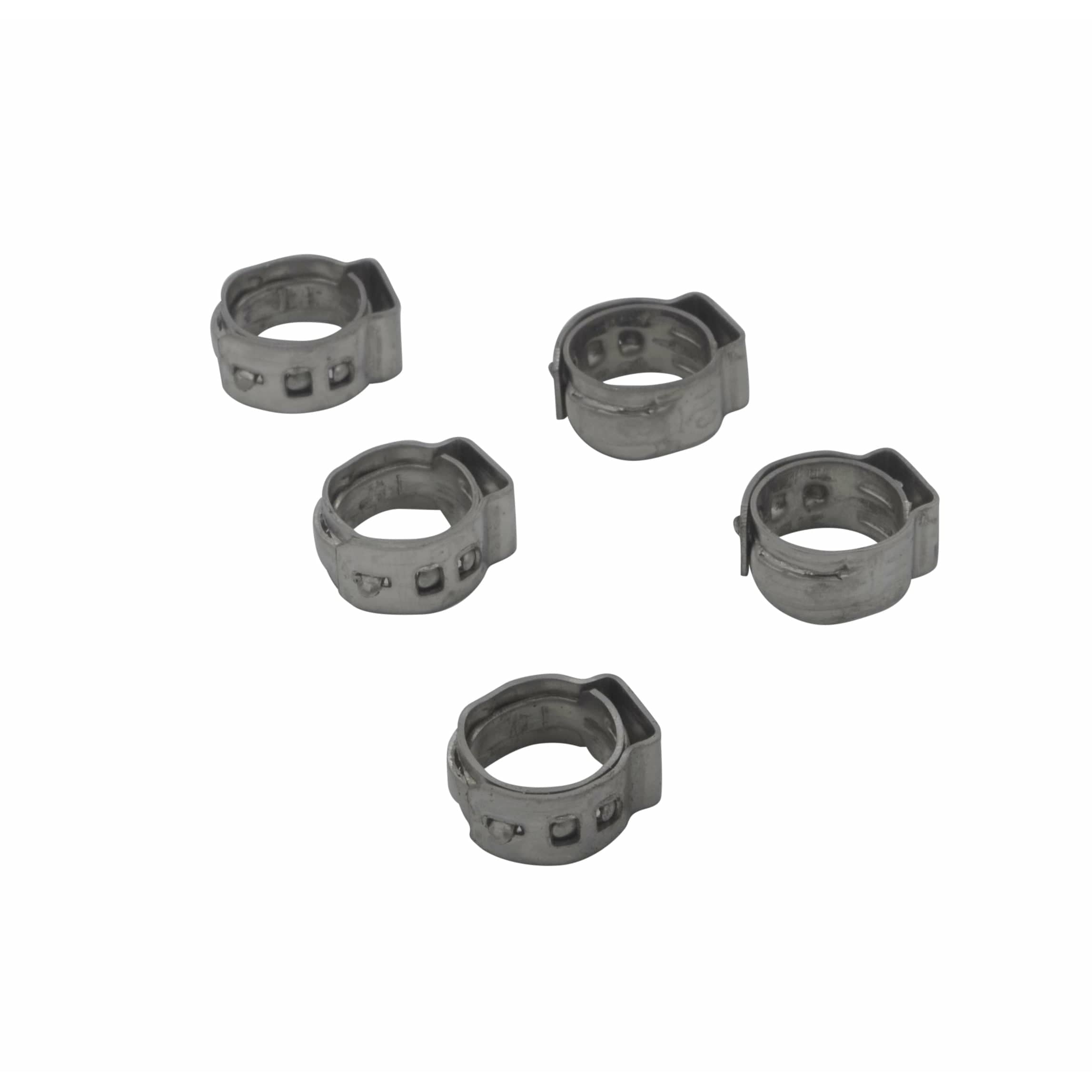 Twin Eagle Imports Grab Kits 100 Piece 304 Stainless Steel 9.6-11.3mm Ear Hose Clamp