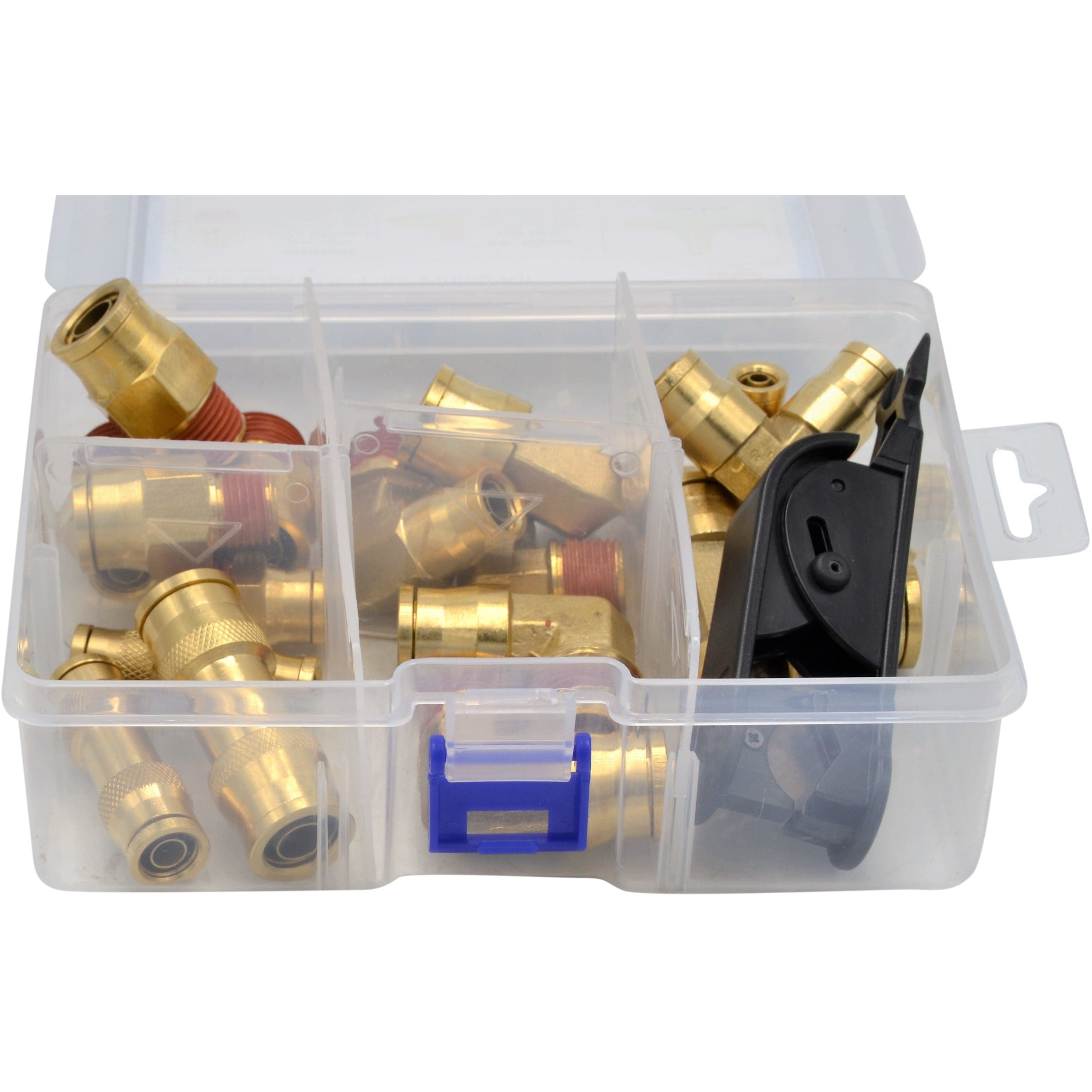 Twin Eagle Imports Grab Kits 16pc DOT Brass Push in Hose Connect Grab Kit Assortment