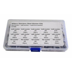 Twin Eagle Imports Grab Kits 190pc 316 Stainless Steel Metric UNC Hex Nut and 460pc Stainless Steel Washer