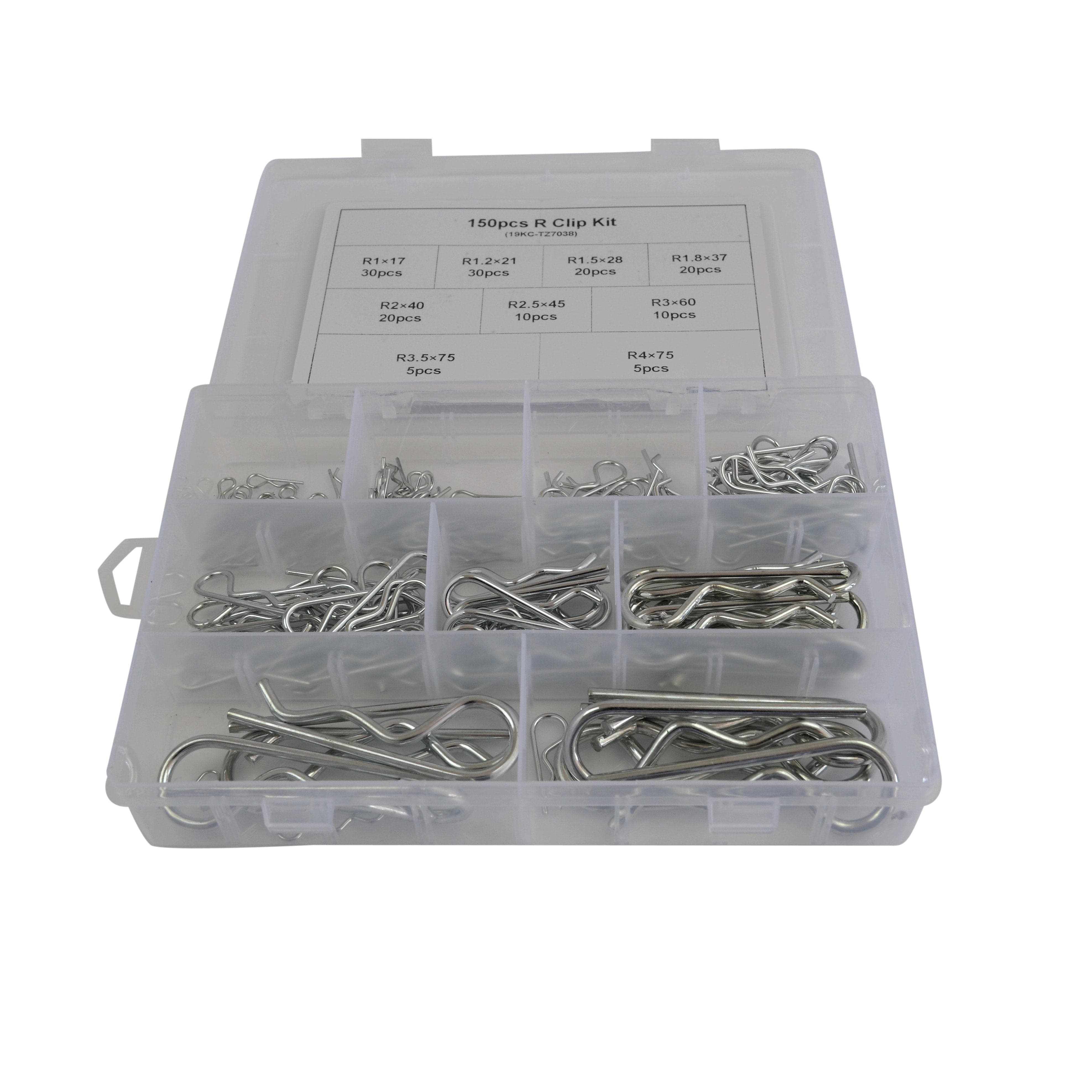 Twin Eagle Imports Grab Kits 230pc Cotter Pin and 150pc Metric R Pin Clip Grab Kit Assortment