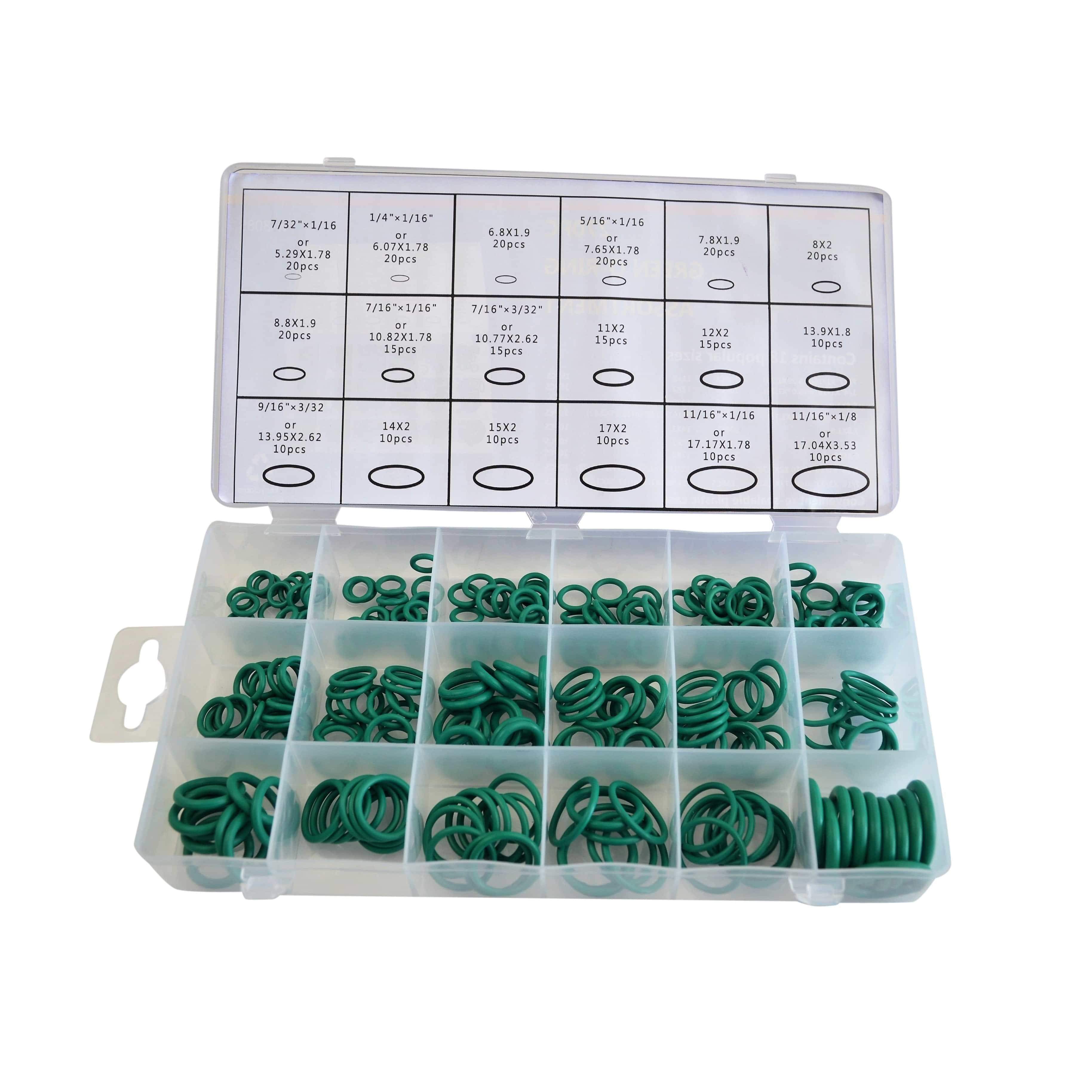 Twin Eagle Imports Grab Kits 270pc Green Nitrile Metric + Imperial O-Ring kit