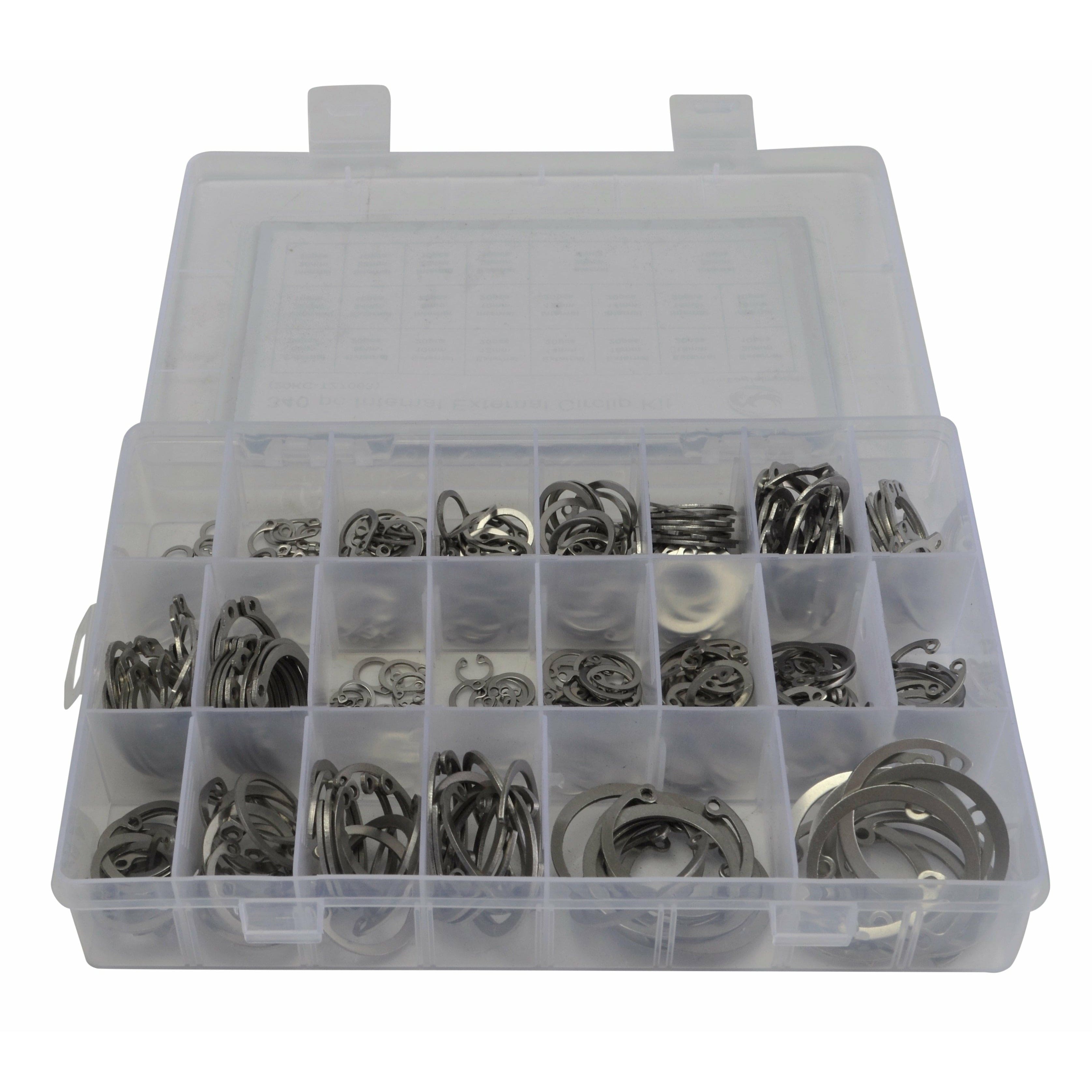 Twin Eagle Imports Grab Kits 340pc 304 Stainless Steel Circlip Kit