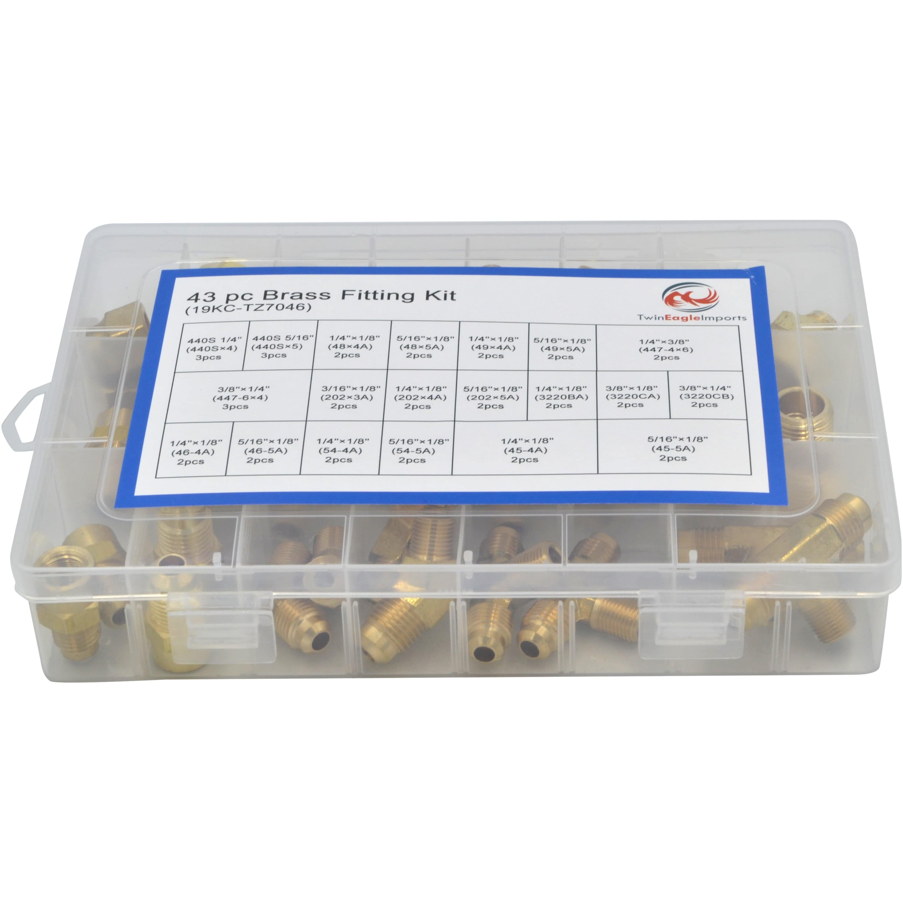 Twin Eagle Imports GRAB KITS 43pc Imperial Brass Fittings Grab Kit