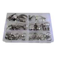 Twin Eagle Imports Grab Kits 50pc Metric Stainless Steel Hose Clamp Grab Kit