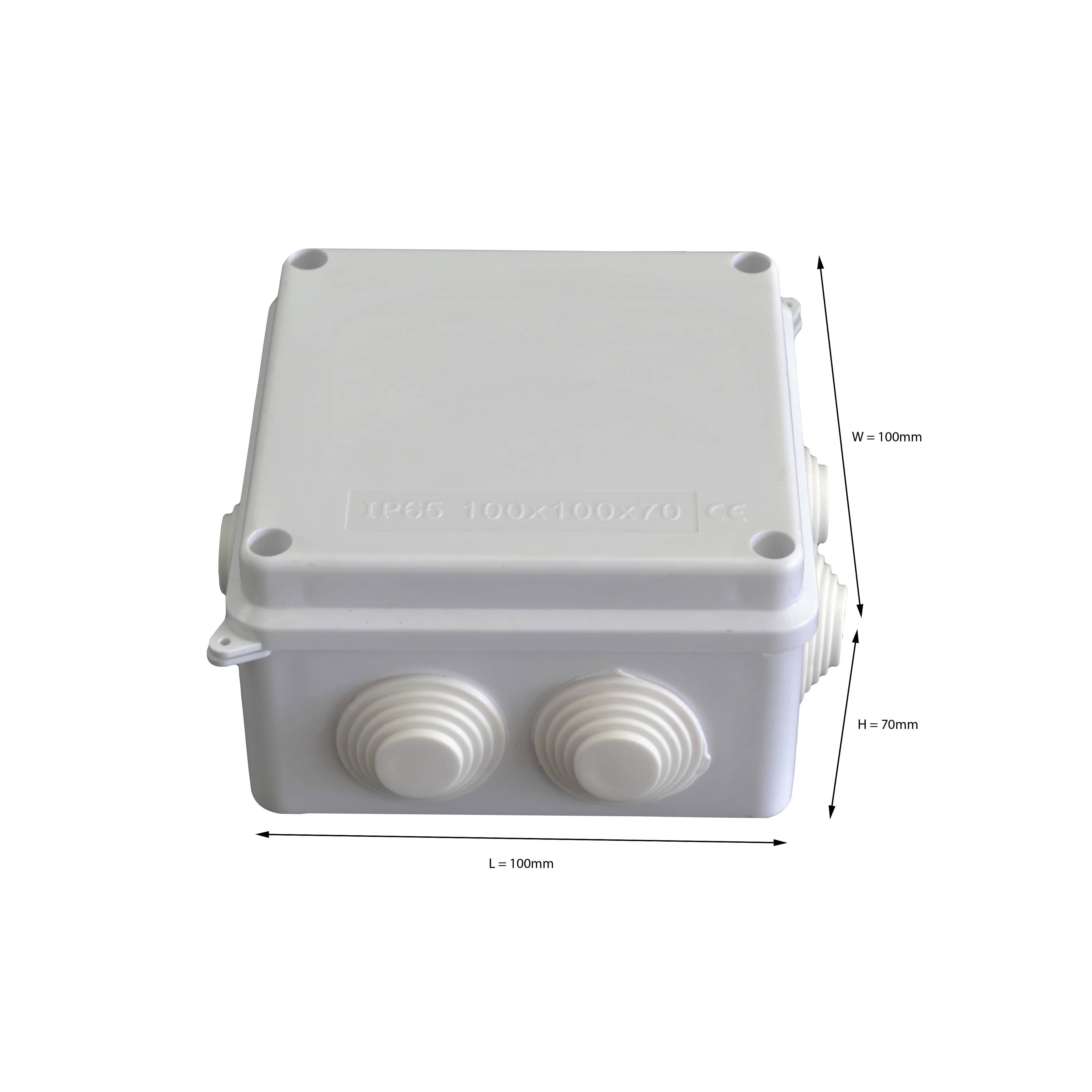Twin Eagle Imports Junction Box 100x100x70 mm ABS Plastic IP65 Waterproof Junction Box