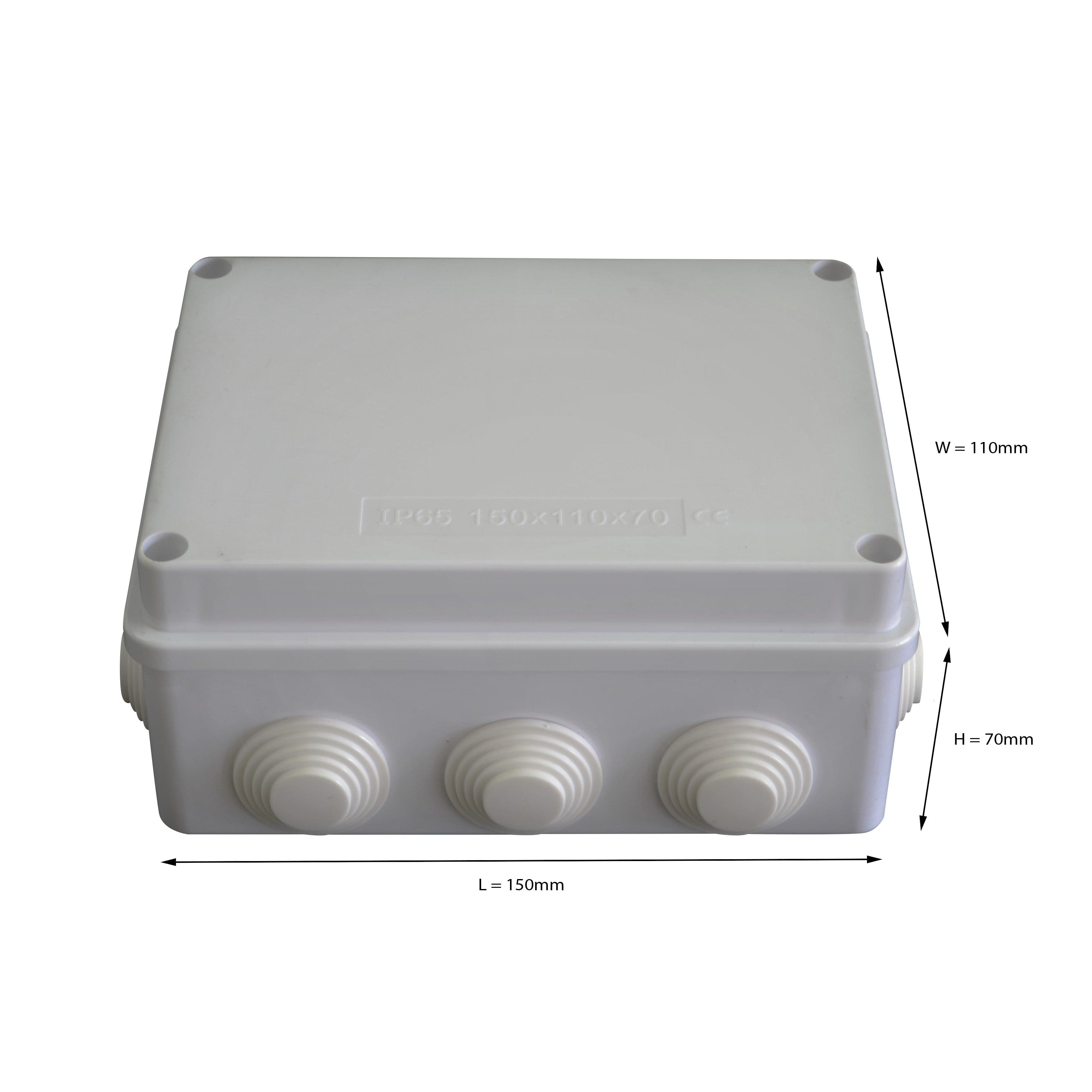Twin Eagle Imports Junction Box 150x110x70 mm ABS Plastic IP65 Waterproof Junction Box
