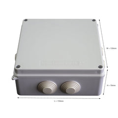 Twin Eagle Imports Junction Box 150x150x70 mm ABS Plastic IP65 Waterproof Junction Box