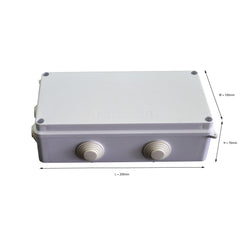 Twin Eagle Imports Junction Box 200x100x70 mm ABS Plastic IP65 Waterproof Junction Box