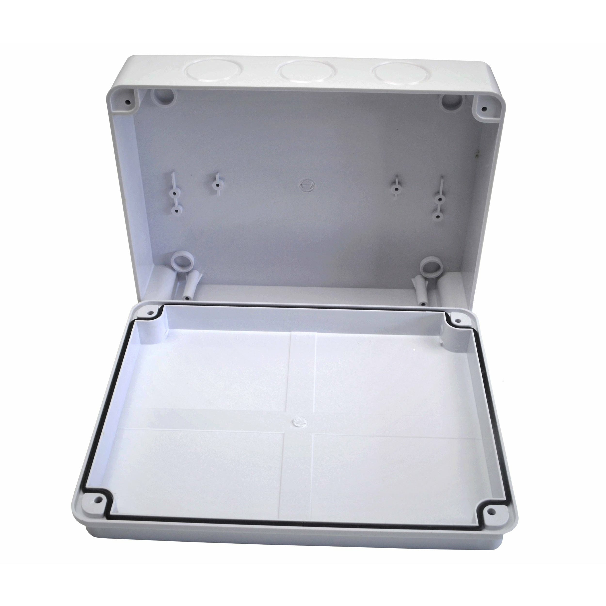 Twin Eagle Imports Junction Box 255x200x80 mm No Grommet IP65 Waterproof Junction Box