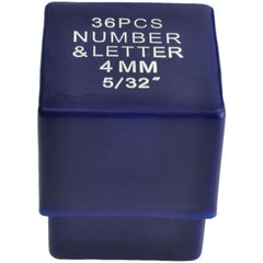 Twin Eagle Imports Letter and Number Stamp Punches 4mm Letter and Number Stamp Punch 36 Piece