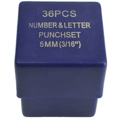 Twin Eagle Imports Letter and Number Stamp Punches 5mm Letter and Number Stamp Punch 36 Piece