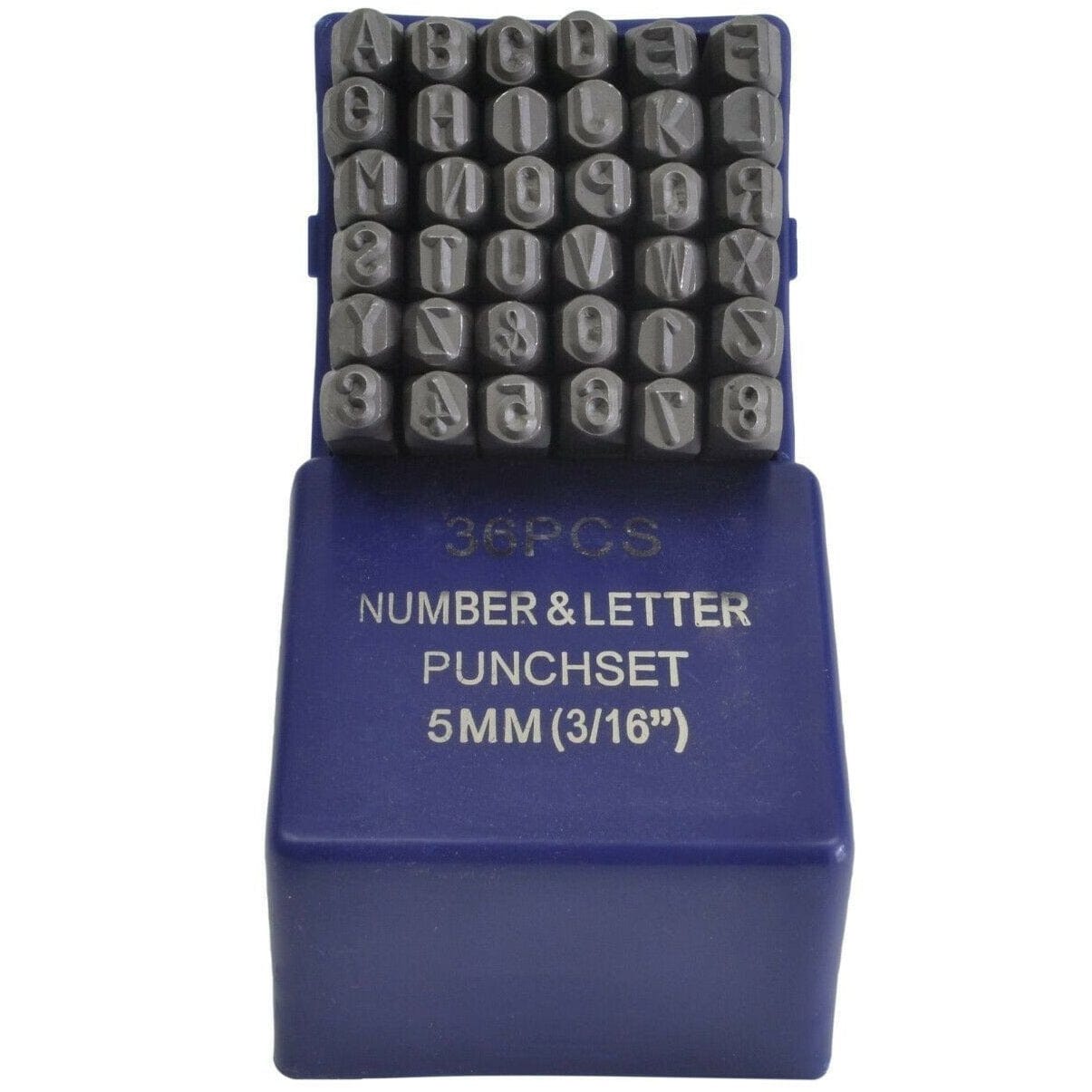Twin Eagle Imports Letter and Number Stamp Punches 5mm Letter and Number Stamp Punch 36 Piece
