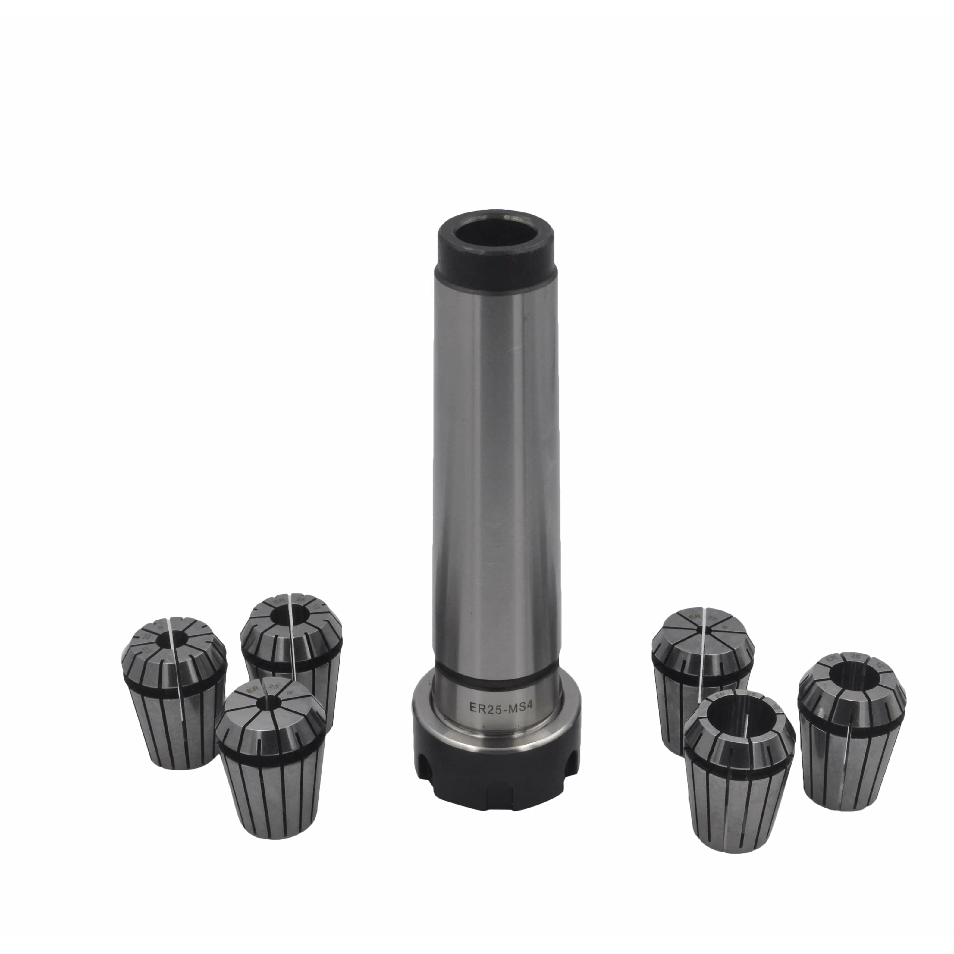 Twin Eagle Imports Milling Chuck 6 pc ER25 MT4 M16 Drawbar Precision  Spring Collet Set