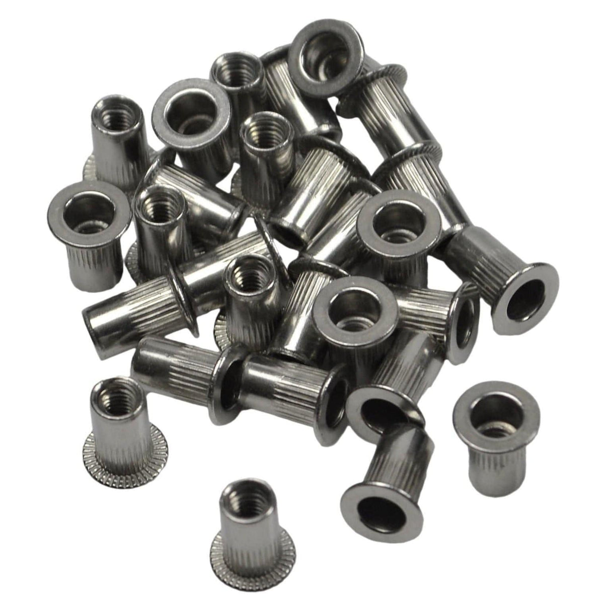 Twin Eagle Imports Nutserts 50 / M4 304 Stainless Steel Coarse Metric Nutsert Rivnuts M3 M4 M5 M6 M8 M10