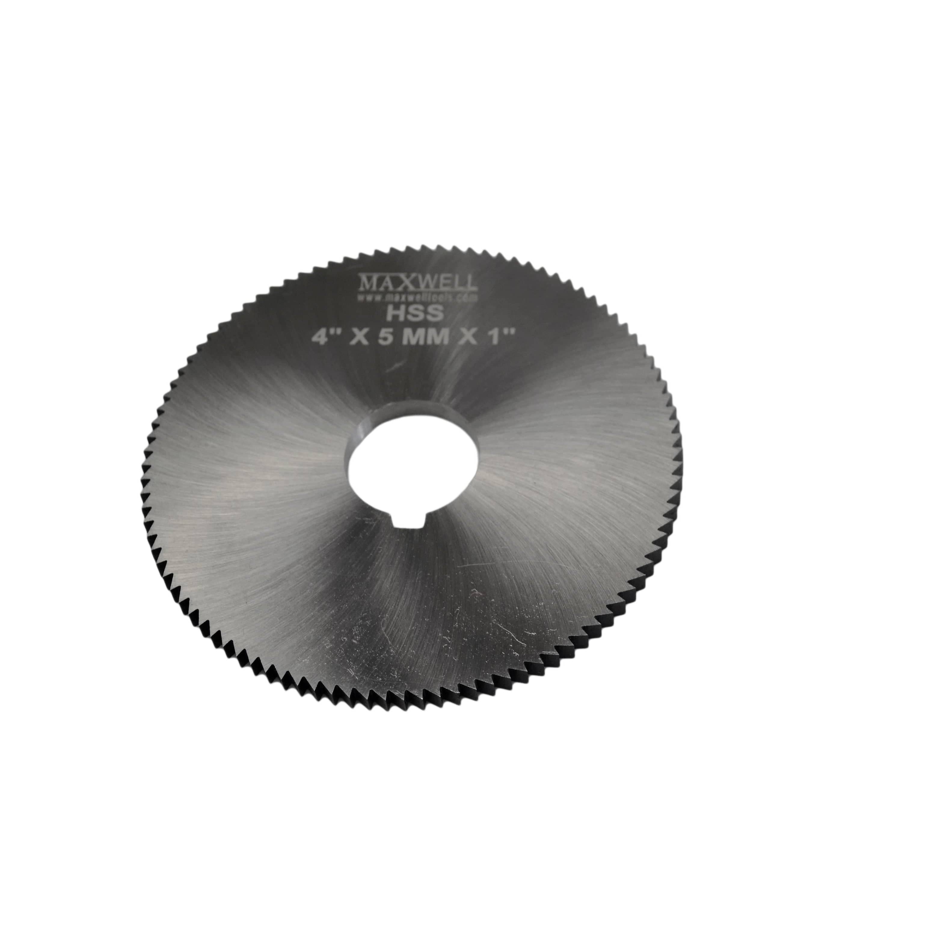 Twin Eagle Imports Slitting Saws Maxwell HSS Slitting Saw  4" x 5 MM x 1" Bore