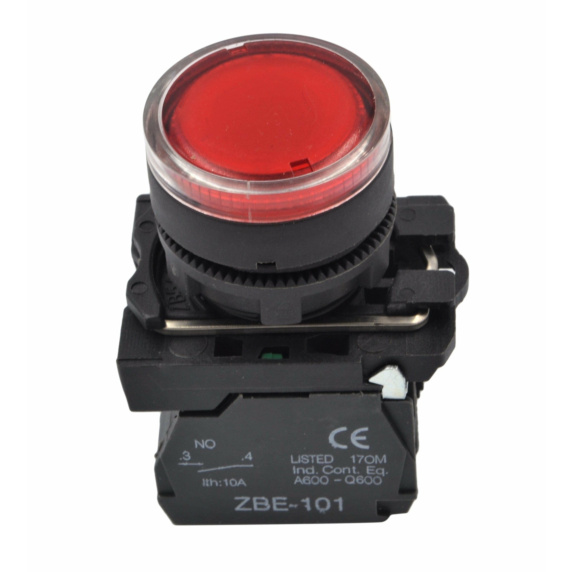 Twin Eagle Imports Switch XB5AW34B5 Generic Red LED Panel Mount Indicator Switch