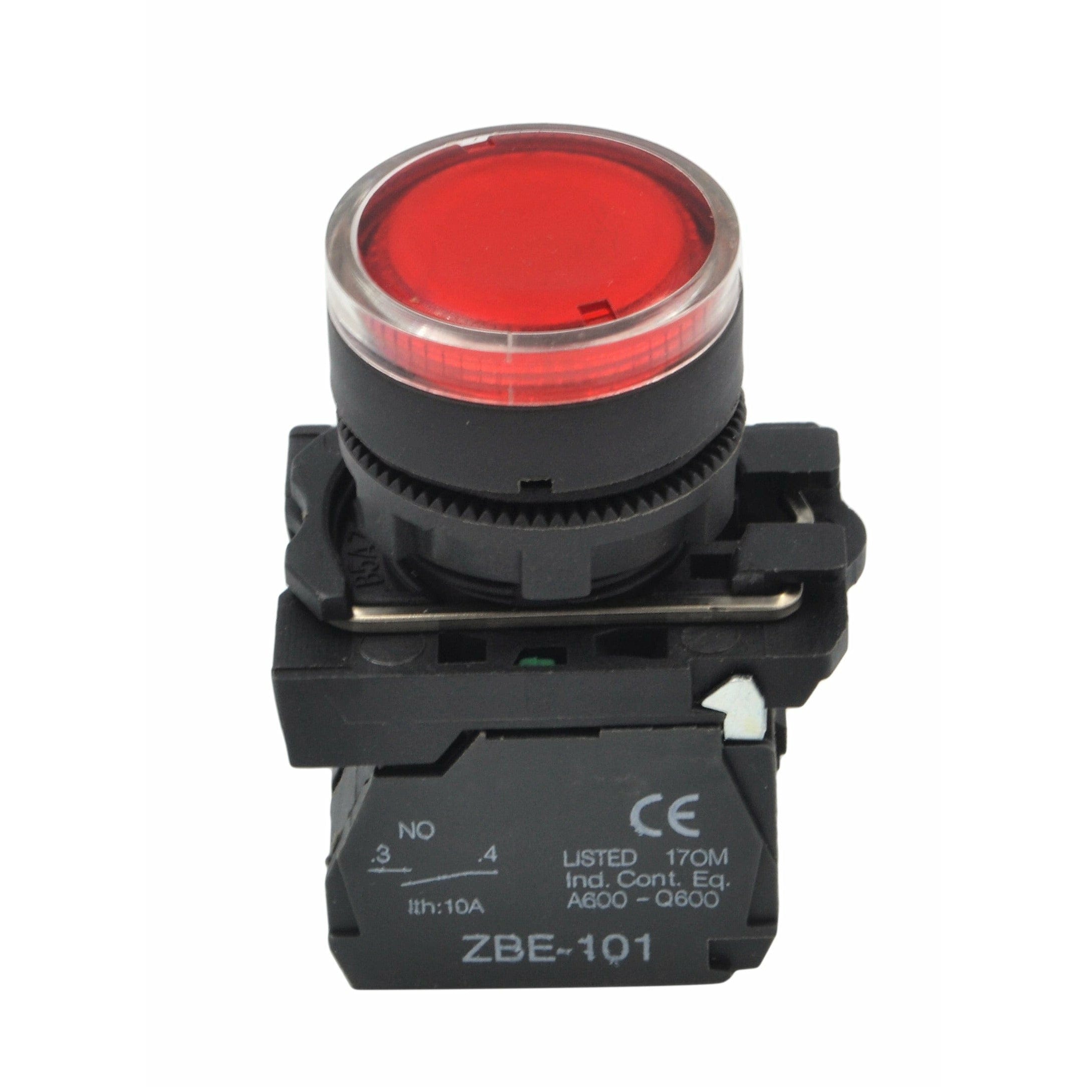 Twin Eagle Imports Switch XB5AW34B5 Generic Red LED Panel Mount Indicator Switch