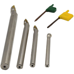 Twin Eagle Imports Turning Tool Indexable Boring Bar 4 Piece Set 8 / 10 / 12 / 16 mm Shank