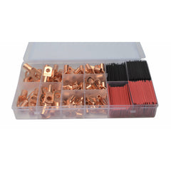 Twin Eagle Imports Wire Terminals & Connectors 200pc Large Gauge Copper Lug Terminal Kit