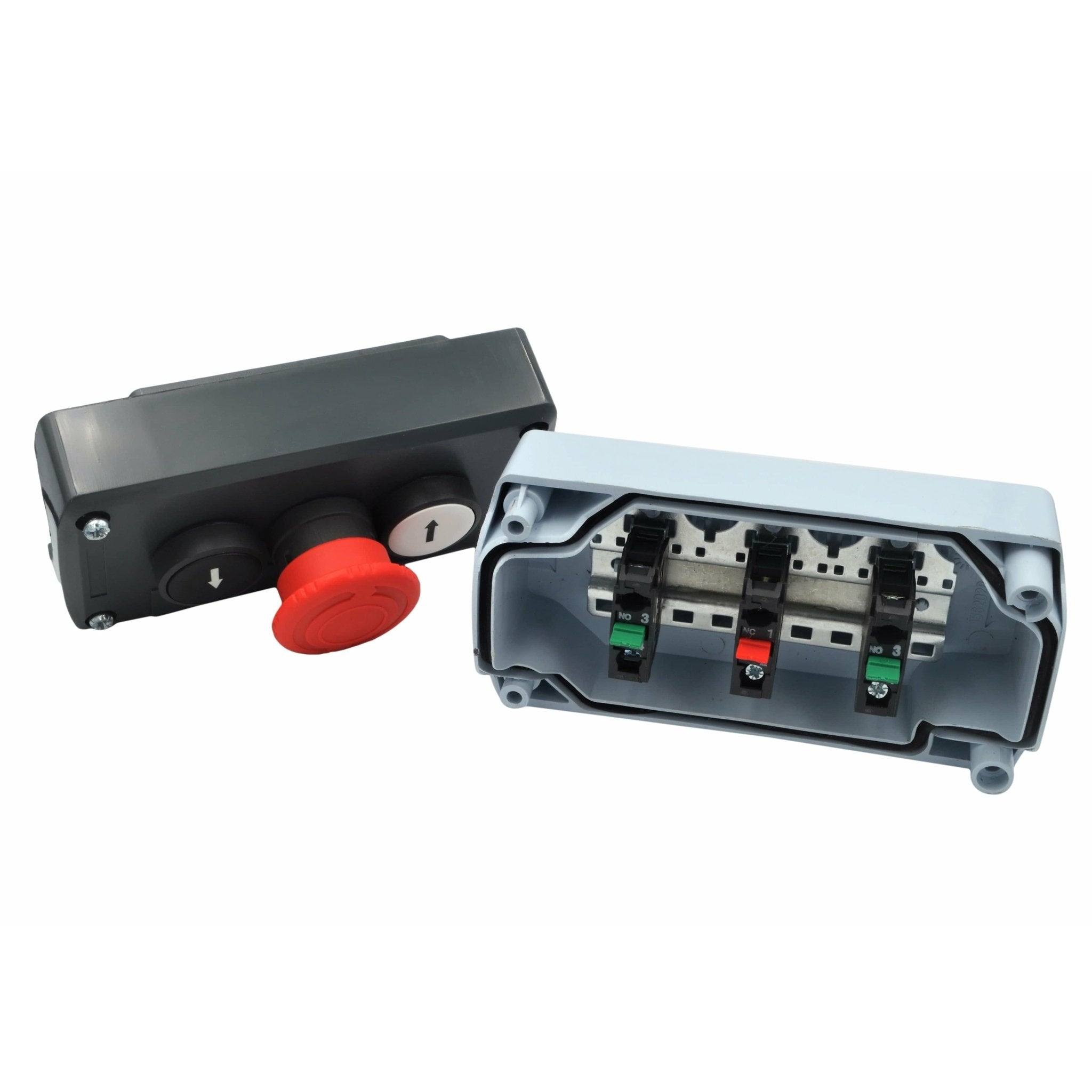 XALD328 Three Pole Control Station NO/NC with plunger stop - Twin Eagle Imports