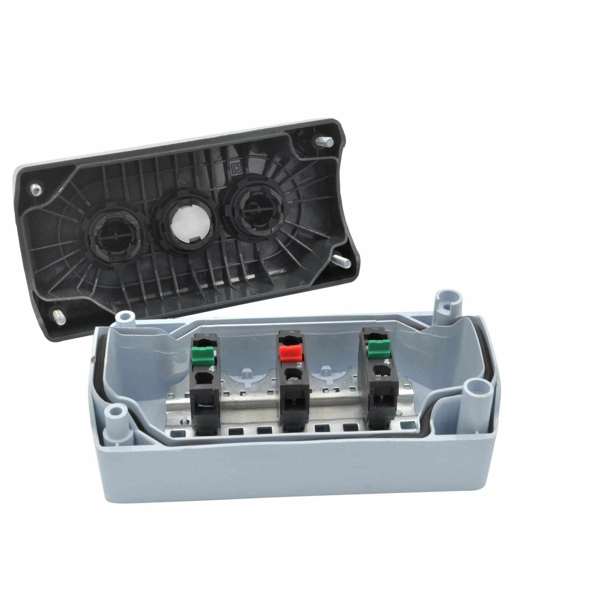 XALD328 Three Pole Control Station NO/NC with plunger stop - Twin Eagle Imports